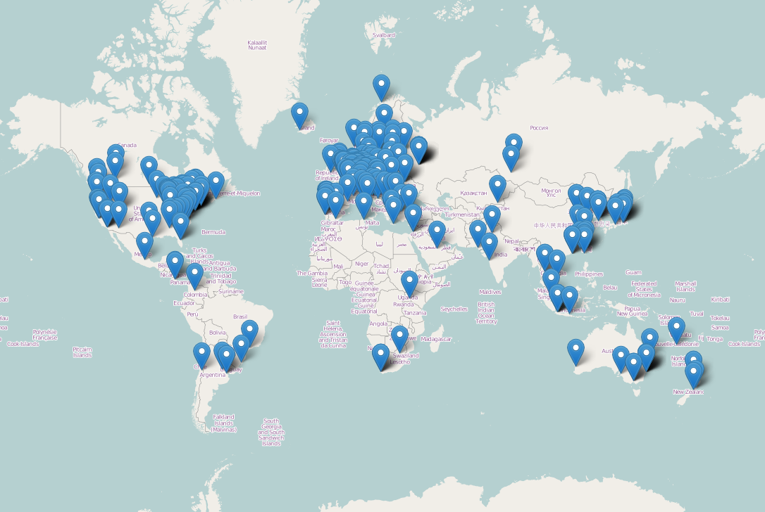 Cpan mirrors map